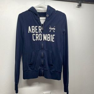 Zipper long sleeve Abercrombie hoodie with pockets